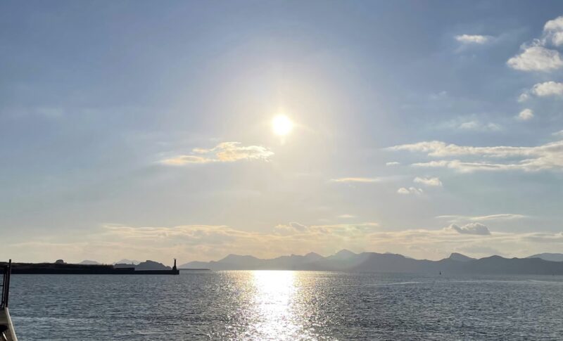 八代港からの風景